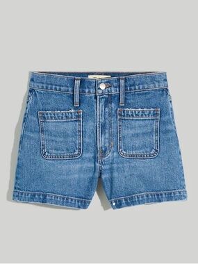 Madewell Denim Emmet Patch-Pocket shorts 30 Earlwood Wash